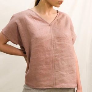 EMLEE Reversible Linen Meryl Top